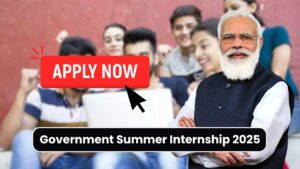 government summer internship 2025 is here for freshers