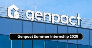 genpact summer internship 2025
