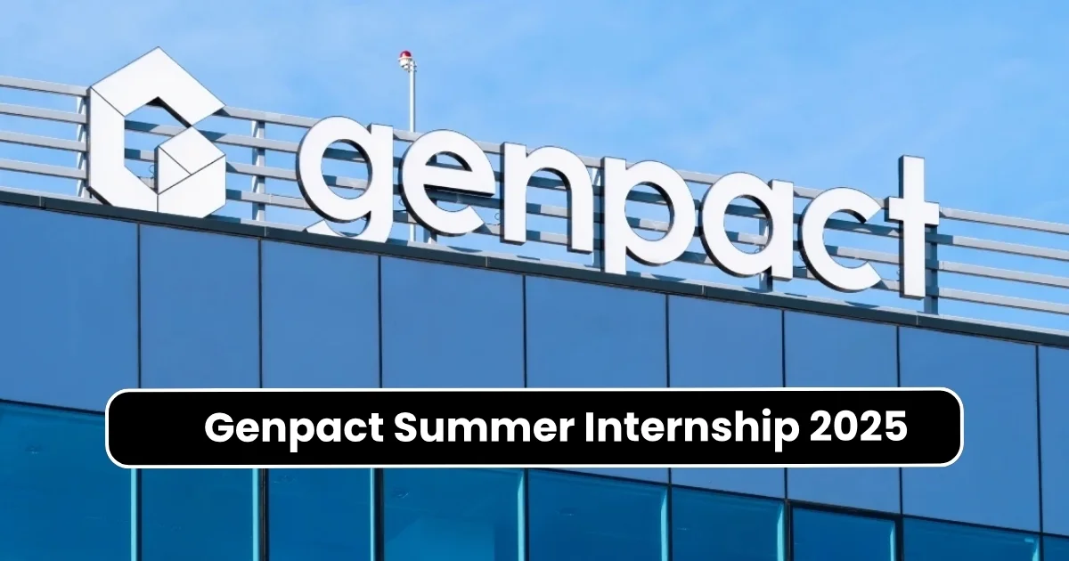genpact summer internship 2025